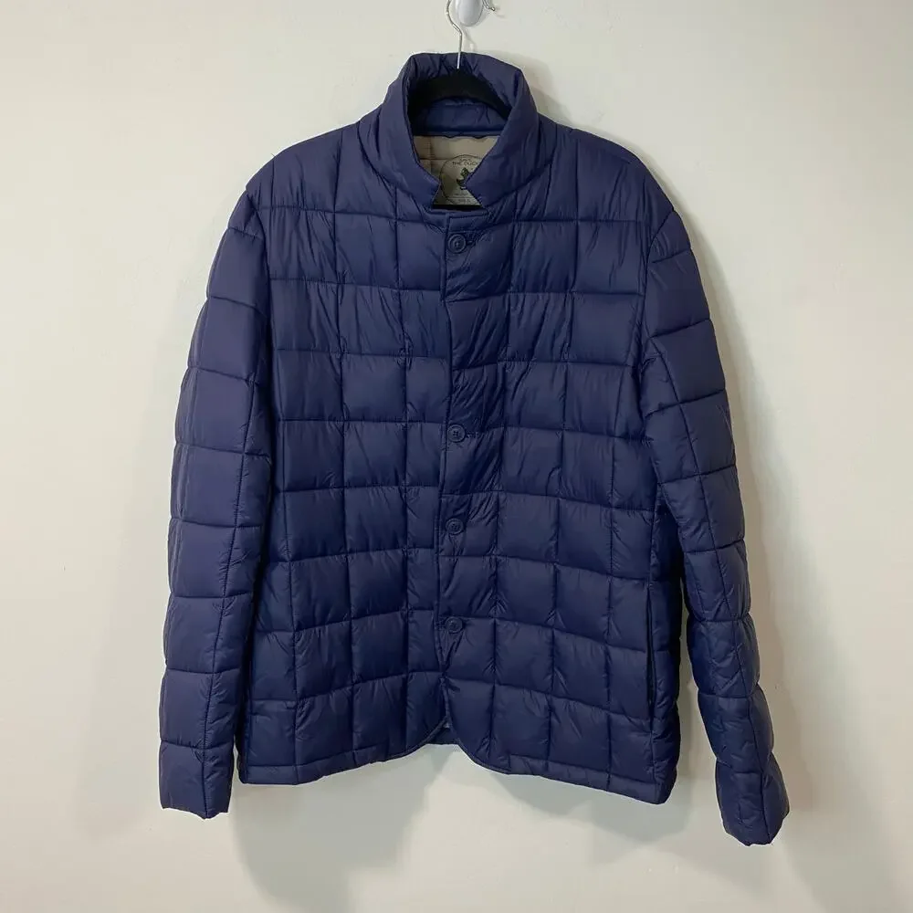 Save the Duck Men's Quilted Puffer Jacket‎ Navy Blue XL